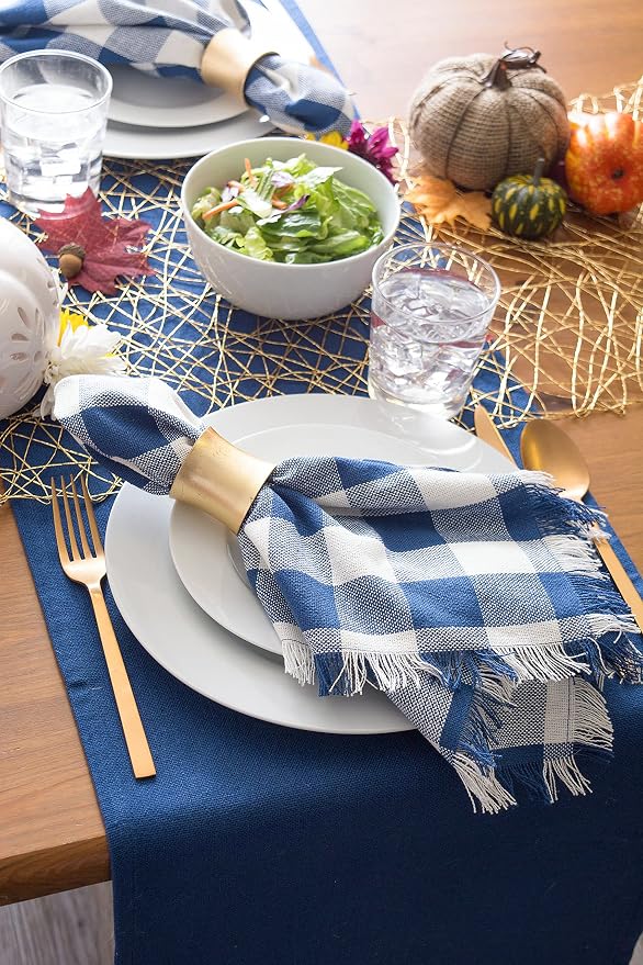 DII Everyday Collection, Fringed Solid Tabletop, Table Runner - Image 5