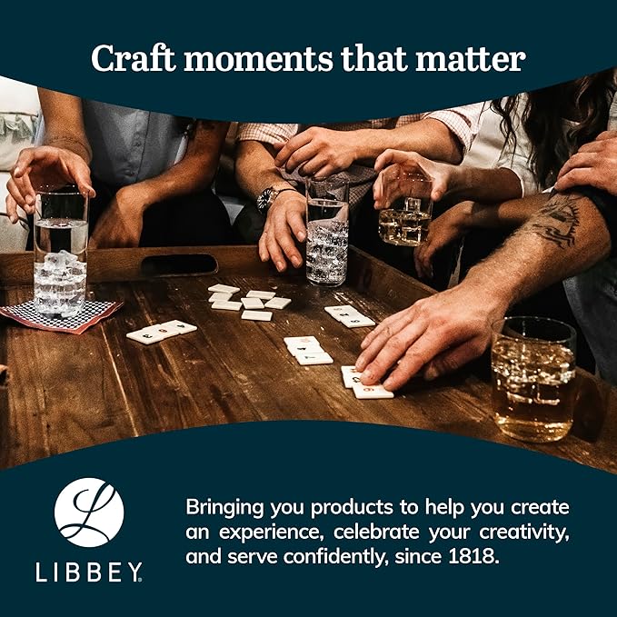 Libbey Samba Rocks and Tumbler Glass Cups Set of 16, All Purpose Everyday - Image 6