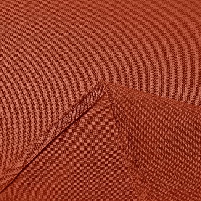 sancua Rectangle Tablecloth 60 x 120 Inch Burnt Orange, Stain and Wrinkle Resistant Washable Fabric Fall Table Cloth, Thanksgiving Polyester Table Cover for Dining Parties Rust Pumpkin Orange