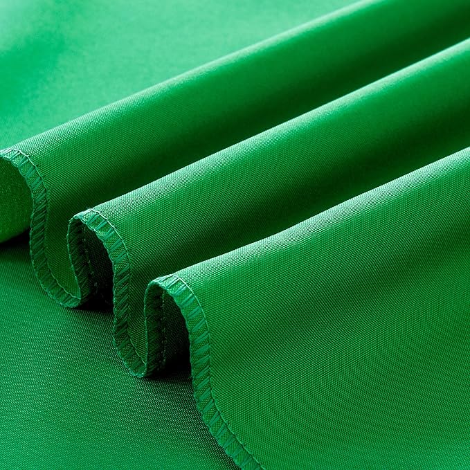 6-Pack 60x102 inch Forest Green Table Cloths, Solid Stain and Wrinkle Resistant Oblong Tablecloth, Premium Plain Weave Polyester Fabric Rectangle Table Linen Covers for Hotel, Wedding