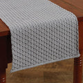 Park Designs Chadwick Table Runner 13" x 36", Mist | Hand-Loomed Yarn | by ParkDesigns