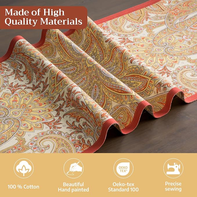 Maison d' Hermine Table Runner 100% Cotton 14.50" x 90" | Table Runners 90 - Image 3