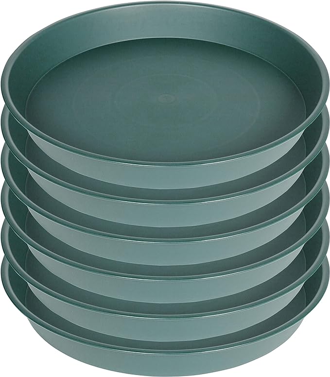 6 Pack of 10 inch Plant Saucer Bird Bath Bowl, Heavy Duty Plastic Plant Saucer - Image 8