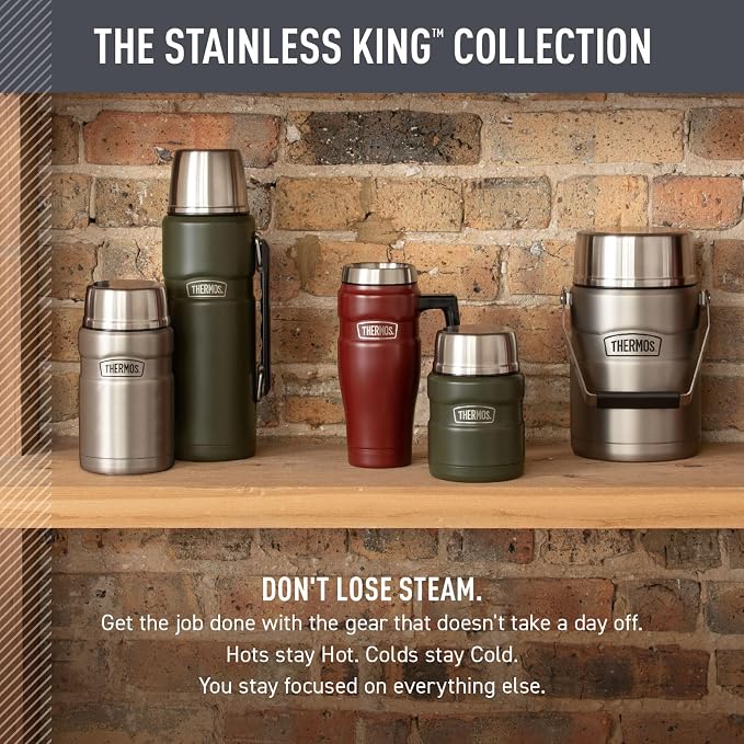 THERMOS Stainless King Stainless Steel Tumbler, Matte Light Blue | - Image 6
