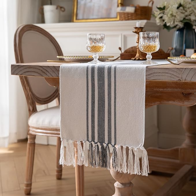 Boho Table Runner for Modern Farmhouse Decor, Dining Table décor 13 x 108 Inch - Image 2