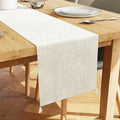 Encasa XO Table Runner, Embossed Velvet, Elegant 13"x72" | Cream, 175 GSM by EncasaXO