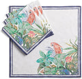 Maison d' Hermine Napkins 100% Combed Cotton Premium 20Inch x 20Inch Decorative Washable Cloth Napkin Table Napkin for Dining, Kitchen, Parties & Camping - Mosaic (Set of 4)