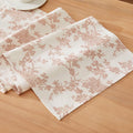French Pastoral Farmhouse Table Runners, 13x60 Inch Terracota | 100% Organic by Unknown