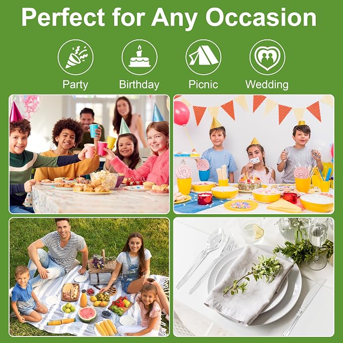 Pleafind 360 Count Plastic Silverware - Image 6