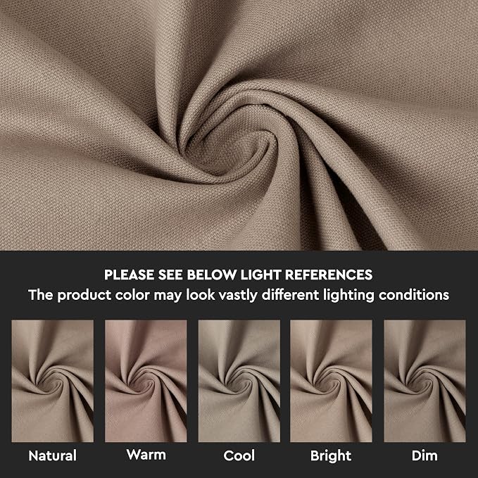 Encasa XO Table Runner, Cotton Canvas Dining Runner 13"x104" | Beige, 180 GSM - Image 3