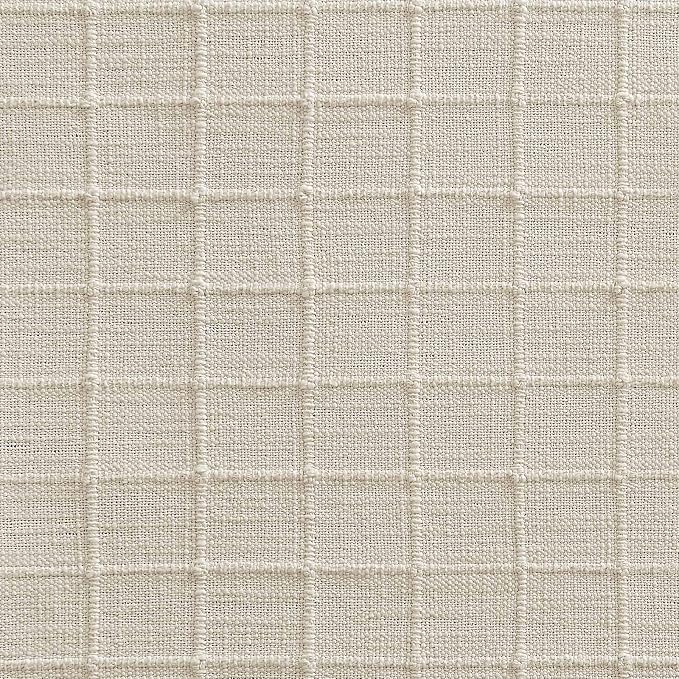 Artisanal Grid Linen Table Runner, 13x72 Inches Ivory | Heavy Textured - Image 7