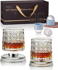 CEEFU 360° Spinning Whiskey Glasses Set by CEEFU