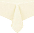 Hiasan Faux Linen Rectangle Tablecloth - Wrinkle and Stain Resistant Washable Table Cloth for Kitchen Dining Room Holiday Table Cover for Dinner, Champagne, 90 x 156 Inch