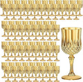 7OZ Plastic Wine Glasses, Reusable Vintage Goblets Unbreakable Drinking Glasses by Unknown