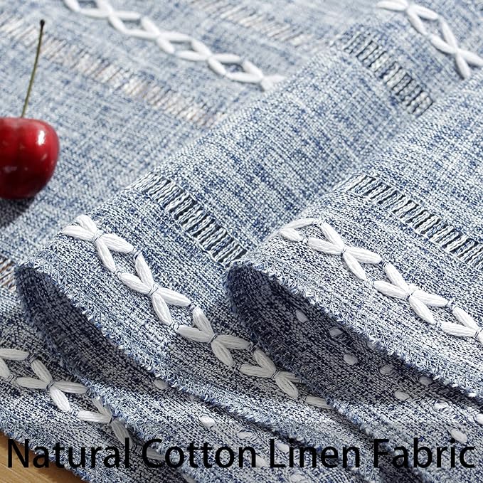 Rustic Boho Table Runner, Farmhouse Table Runners 90 Inches Long - Image 6