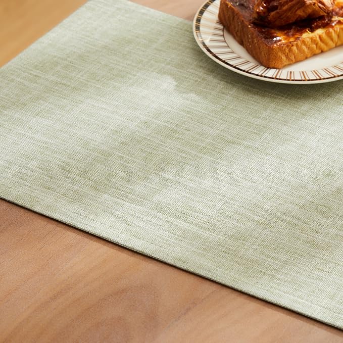 Rustic Cotton Linen Table Runner, 13x108 Inches Green | Farmhouse Style Linen - Image 6