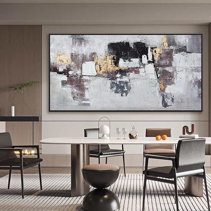 Wall Art Wall Decor Bedroom Pictures Artwork Abstract Wall Art Black And Gold Artwork Large Size Modern Painting Wall Decoration Pictures For Living Room Home Kitchen Office 30x60 Inch