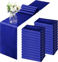 Horbaunal 2 Pack Royal Blue Satin Table Runner 12 x 108 Inch | Smooth Table by Horbaunal