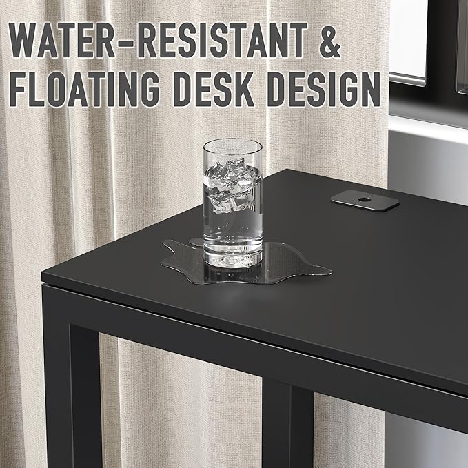 SHW 48-Inch Commercial-Grade Office Computer Desk, Black