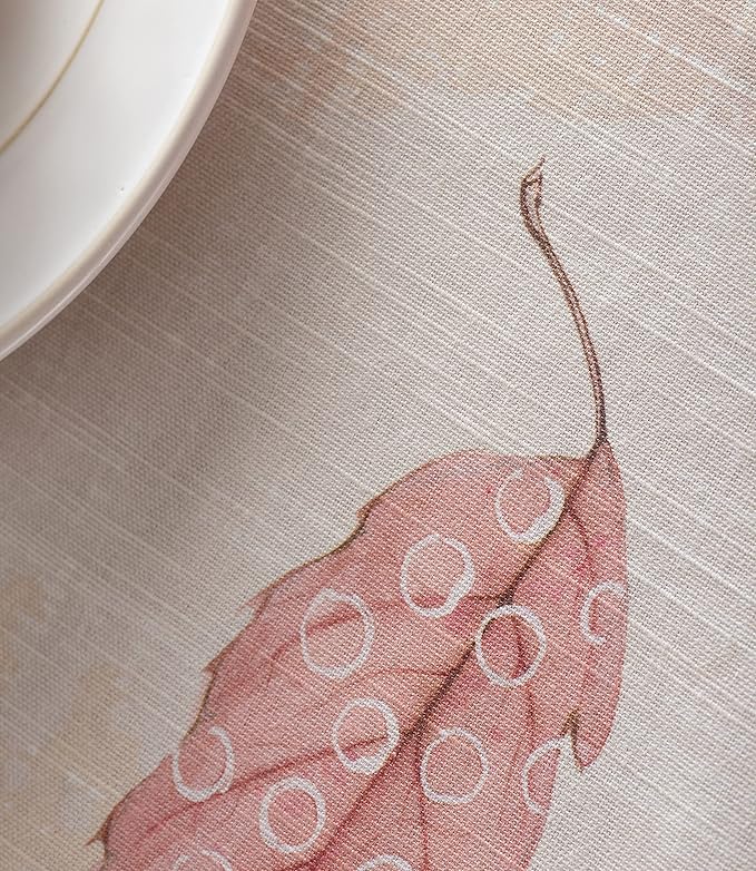 Maison d' Hermine Table Cloth Rectangle Table 100% Cotton 70 x 108 Inches Fall Tablecloth Reusable Everyday Use for Thanksgiving Christmas Decorations Dining Farmhouse Party (Colours of Autumn)