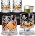 Spinning Whiskey Glasses Set of 4 by Unknown