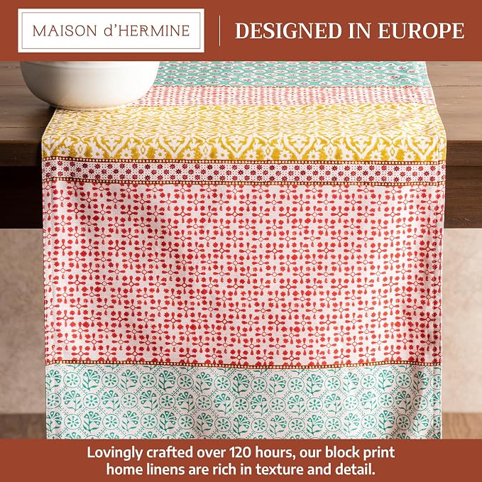 Maison d' Hermine Table Runner 100% Cotton 14.50" x 72" | Table Runners 72 - Image 2