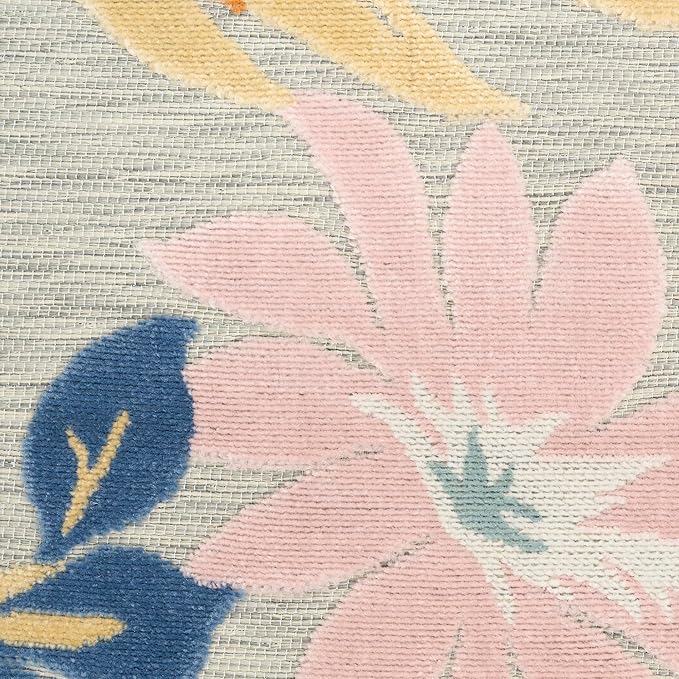 Nourison Home Suncoast Multicolor 2' x 6' Area Rug - Easy Clean, Non Shedding, Bed Room, Living Room, Dining Room, Kitchen (6' Runner)