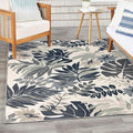 Nourison Home Suncoast Blue 4' x 6' Area Rug - Easy Clean, Non Shedding, Bed Room, Living Room, Dining Room, Kitchen (4' x 6')
