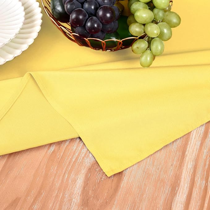 MEANMOY Yellow Table Runner 108 Inches Long Waterproof Table Runners | Washable - Image 5