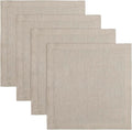Solino Home Natural Placemats Set of 4-100% Pure Linen Placemats 14 x 14 Inch for Spring, Easter - Fete, Handcrafted and Machine Washable