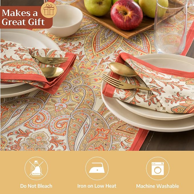 Maison d' Hermine Table Runner 100% Cotton 14.50" x 90" | Table Runners 90 - Image 5