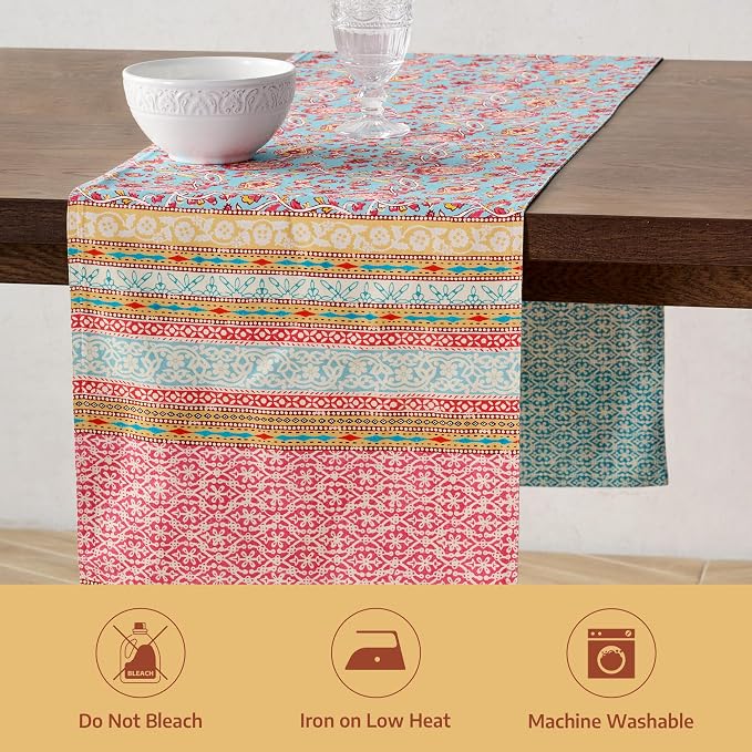 Maison d' Hermine Table Runner 100% Combed Cotton 14.5"x108" | Table Runners - Image 8