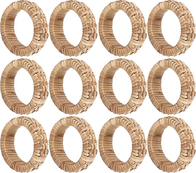 ALPHA Living HOME Decorative Napkin Rings Set of 12 by ALPHALivingHOME