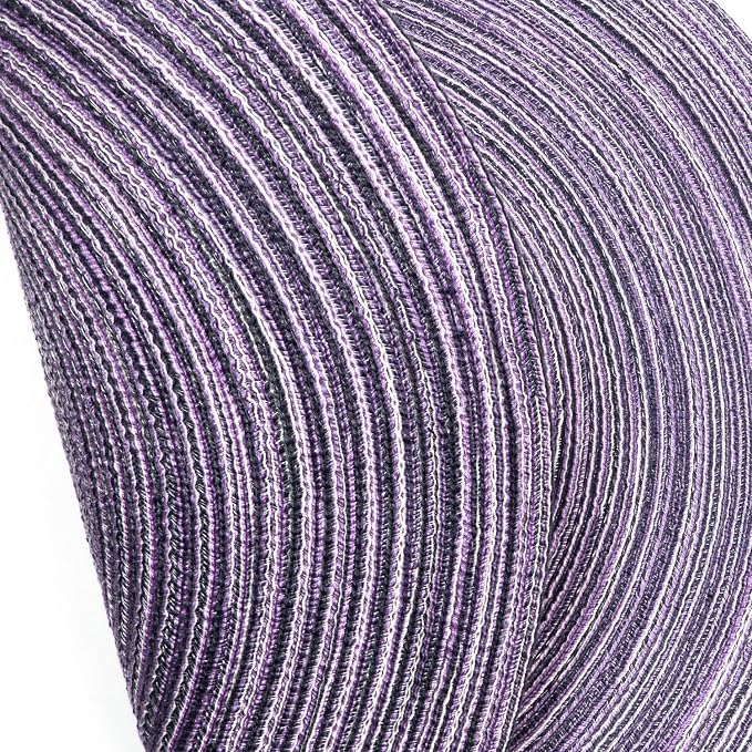 SHACOS Round Placemats Set of 4 Round Table Placemats Braided Cotton Place Mats - Image 5