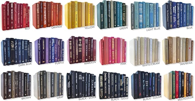 Real Books by Color® (Set of 3, Blue) Decorative Bookshelf Home Decor Shelf Styling Photo Prop