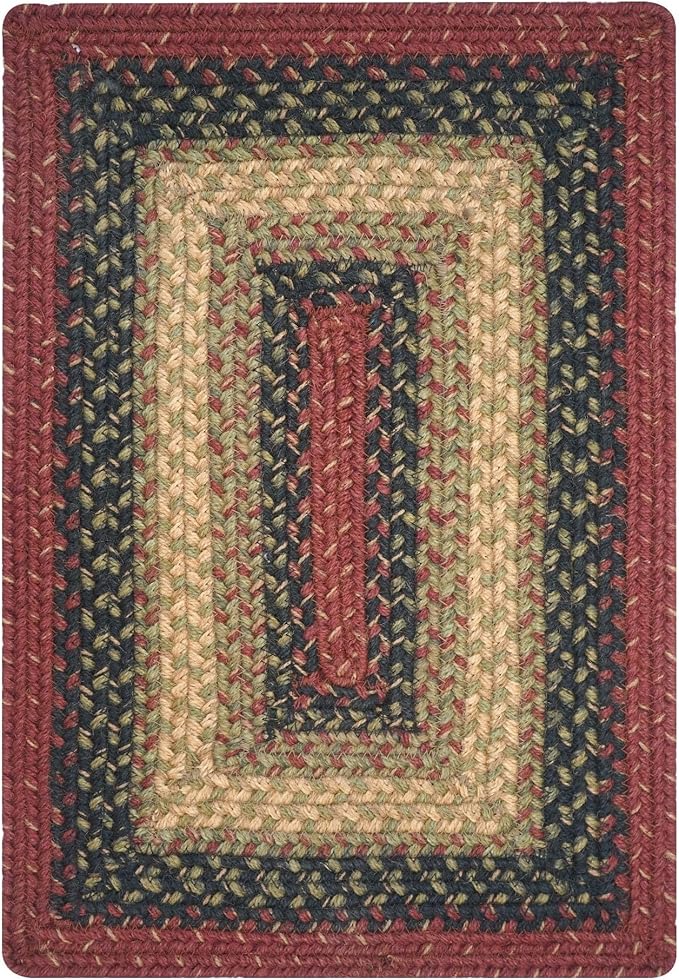 Homespice Highland Dining Placemats, Warm Cabin and Country Decor, Set of 6, Multicolor - 13x19 Rectangle Table Mats - Vibrant Colors, Durable, Easy to Clean and Protects Furniture