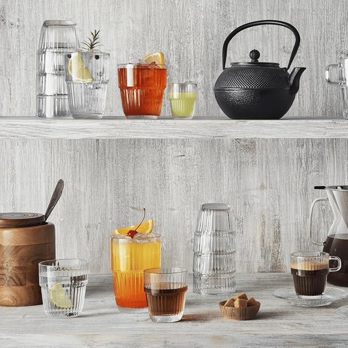 Bormioli Rocco Barshine 13.35 oz. Double Old Fashioned DOF Stackable Tempered - Image 12