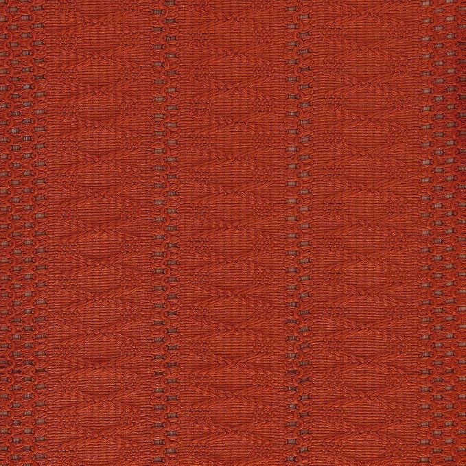 Macrame Style Boho Table Runner, 12x90 Inch Dark Orange | Woven Boho Table - Image 6