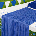 1 Pack Blue Cheesecloth Table Runner 120 Inch Boho Wedding Decor | Cheesecloth by Fixwal