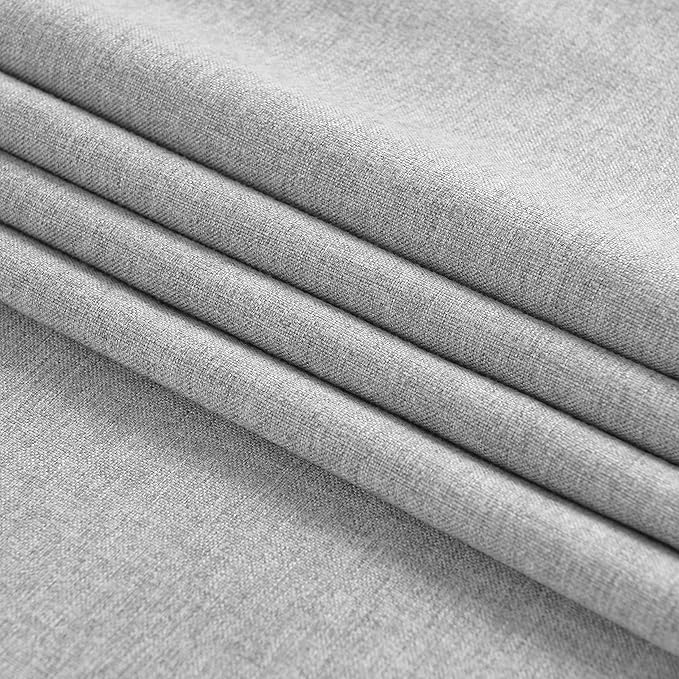 Table Runner 13 x 72 Inches Long, Cotton Linen Farmhouse Style Grey Table Linen for Kitchen Dining Coffee Table Parties Wedding Home Decor (Modern-Grey, 13” x 72”)