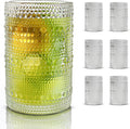 Hobnail Drinking Glasses, Vintage Glassware Set of 6, Vintage Drinking Glasses by BULK+PARADISE