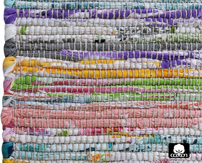 COTTON CRAFT Woven Chindi Table Runner - Image 6