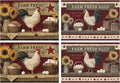 Vintage Rooster Placemats Set of 4 Washable Table Place Mats for Dining Kitchen Party Decor