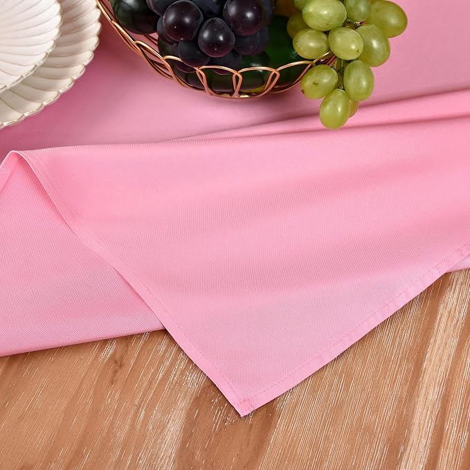 MEANMOY Pink Table Runner 90 Inches Long Waterproof Washable Table Runners | - Image 5