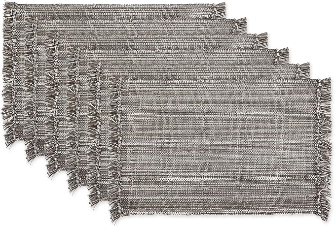 DII Variegated Tabletop Collection, Placemat Set3x19, 6 Piece by DII