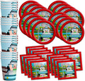 Robot Blocks Party Birthday Party Supplies Set Plates Napkins Cups Tableware Kit by BirthdayGalore