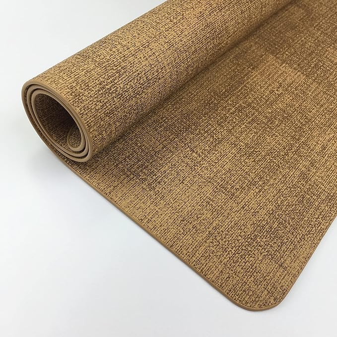WAZAIGUR Waterproof Easy to Clean Heat Resistant Thick Faux Leather Washable Placemats Set of 4 Brown