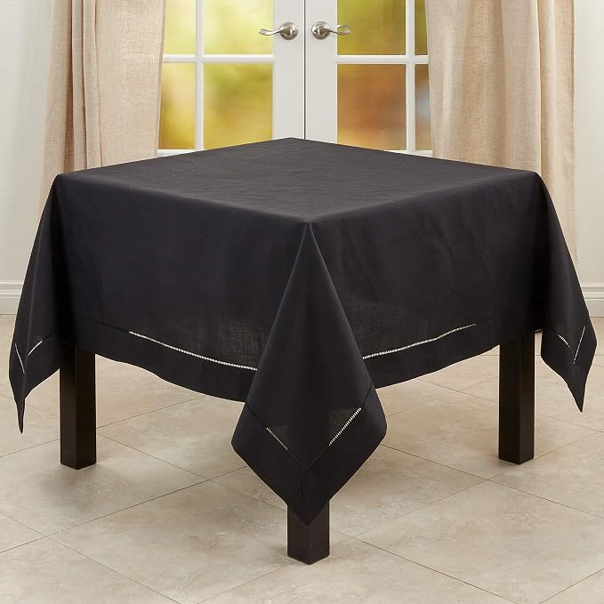 SARO LIFESTYLE Hemstitched Border Tablecloth by SaroLifestyle