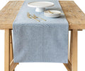 Over&Back 18x108 Woven Chambray Cotton Table Runner by overback