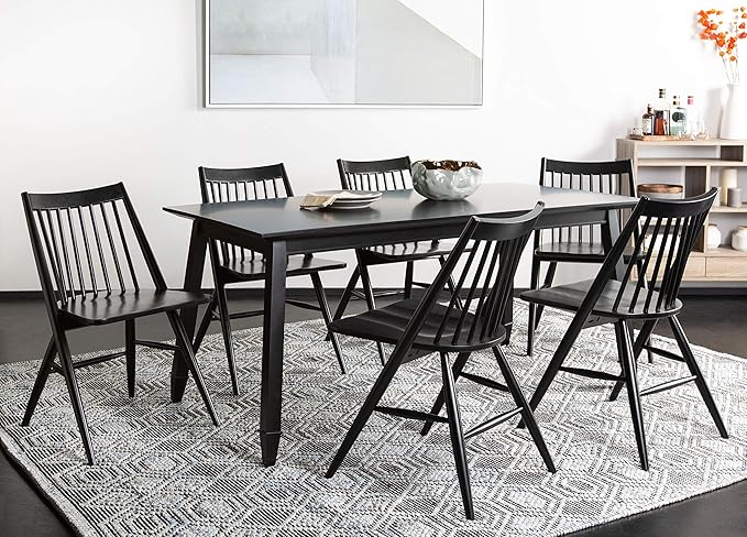 Safavieh Home Collection Wren Black 19-inch Spindle Dining Chair (Set of 2)